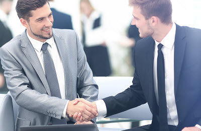 businessmen shaking hands